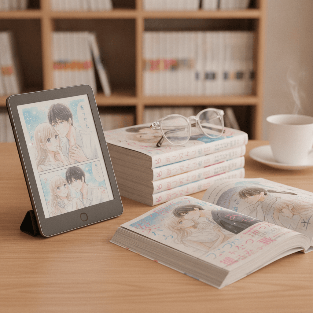 電子書籍と紙の漫画、恋愛・TL漫画ファン向け徹底比較ガイド!お得なのは?